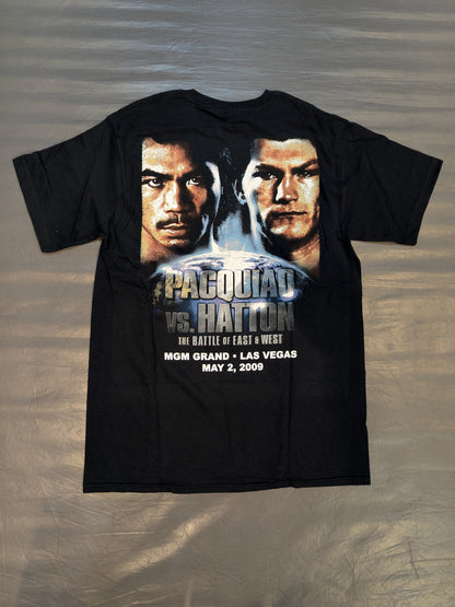 2009年5月2日 マニー・パッキャオvsリッキー・ハットン ピクチャーTシャツ(ブラック)