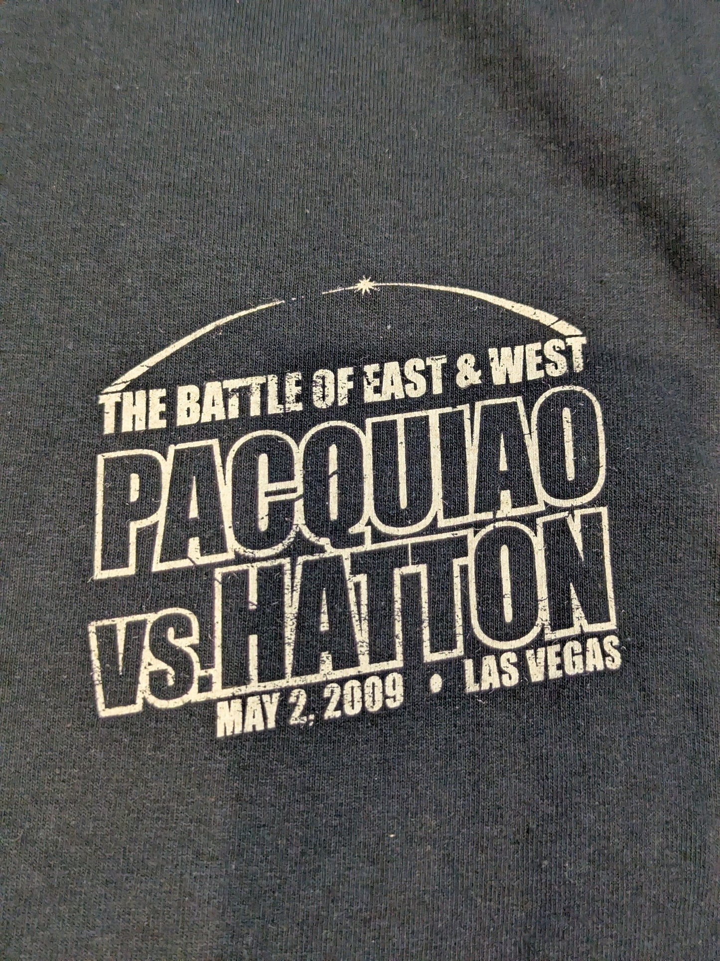 2009年5月2日 マニー・パッキャオvsリッキー・ハットン ピクチャーTシャツ(ブラック)