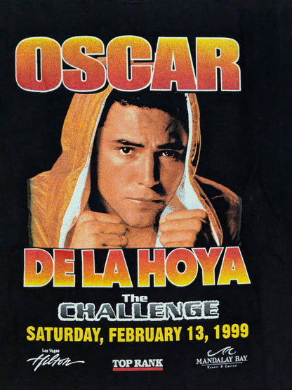 February 13, 1999 Oscar De La Hoya vs. Ike Quarti Picture T-Shirt (Black)