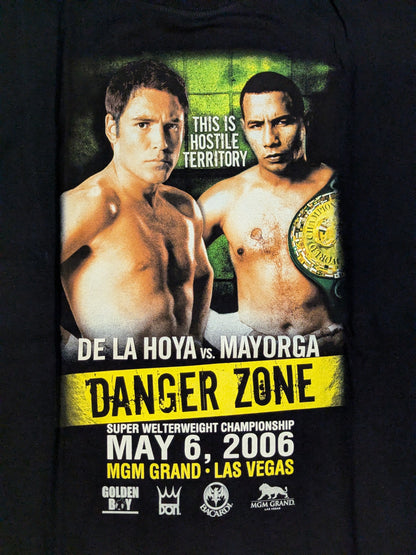 May 6, 2006 Oscar De La Hoya vs. Ricardo Mayorga Picture T-shirt (Black)