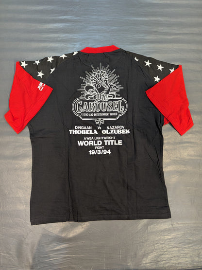 March 19, 1994 Dingan Tobera vs Olzbek Nazarov T-shirts (Black×Red)
