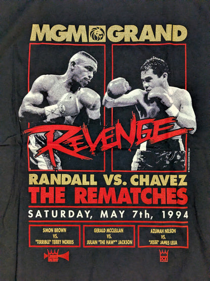 May 7, 1994 Frankie Randall vs. Julio César Chavez Picture T-shirt (Black)