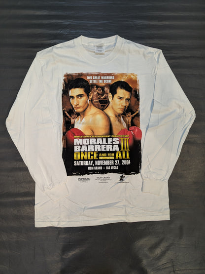 November 27, 2004 Marco Antonio Varela vs. Eric Morales Picture Long Sleeve T-Shirt (White)