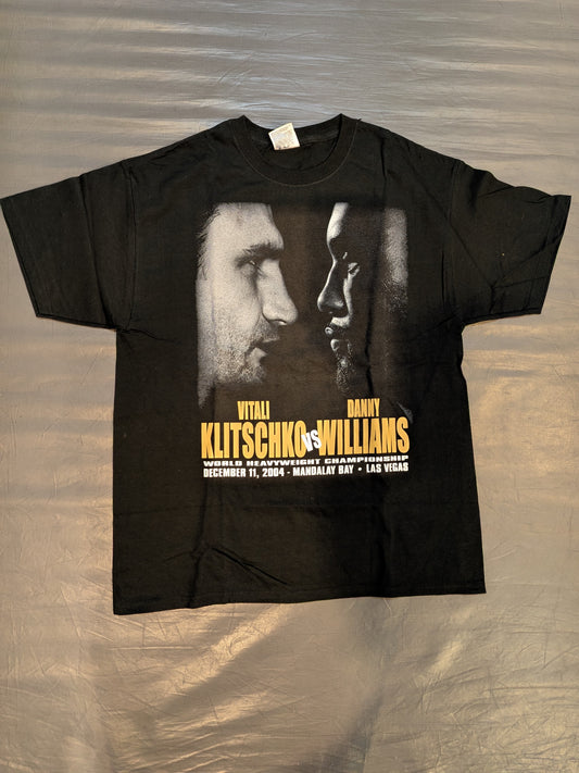 December 11, 2004 Vitali Klitschko vs Danny Williams Picture T-Shirt (1) (Black)