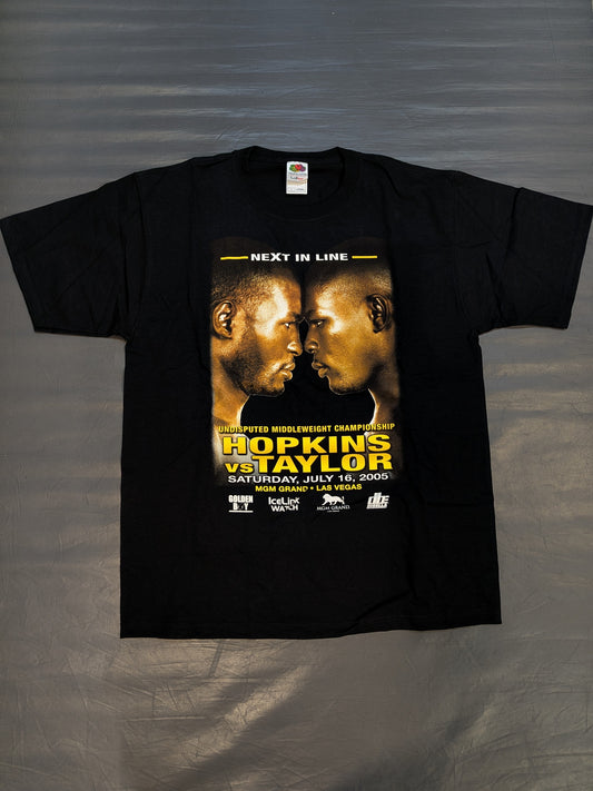 July 16, 2005 Bernard Hopkins vs. Jermaine Taylor Picture T-shirt (Black)