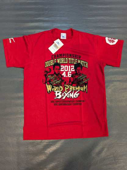 2012年4月6日 WORLD PREMIUM BOXING ピクチャードライTシャツ①(レッド)
