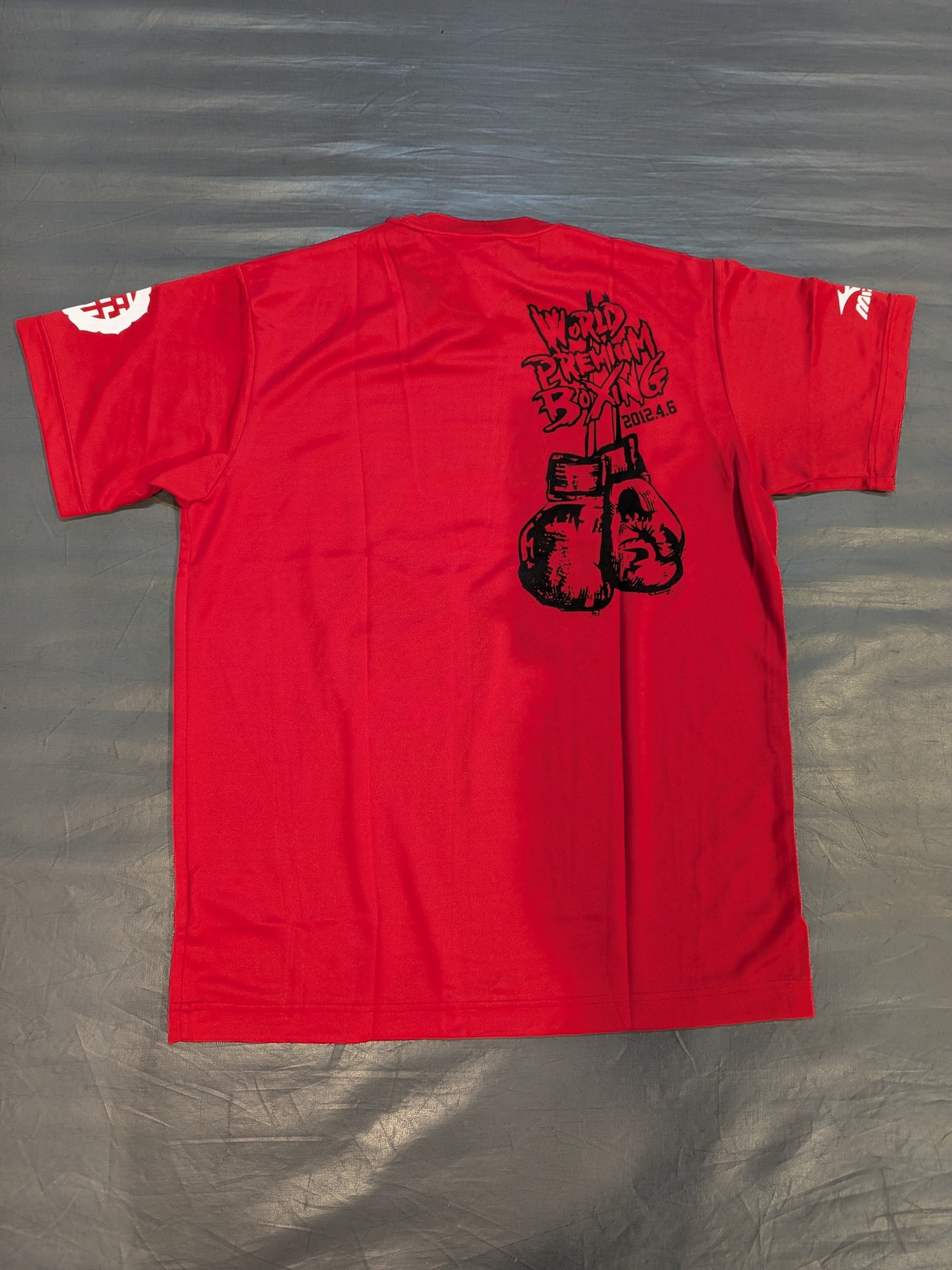 2012年4月6日 WORLD PREMIUM BOXING ピクチャードライTシャツ①(レッド)