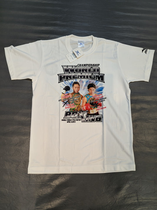 2012年4月6日 WORLD PREMIUM BOXING ピクチャードライTシャツ⑦(ホワイト)