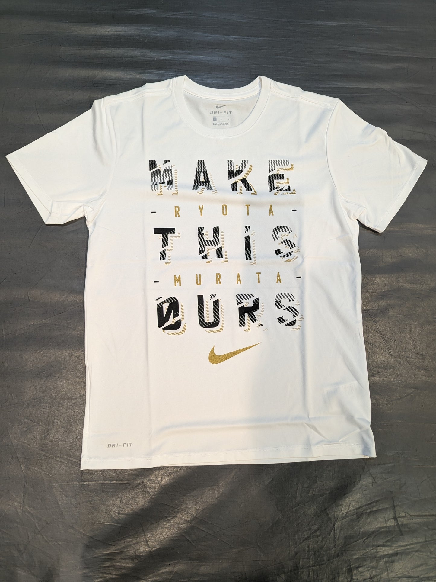 村田諒太「MAKE THIS OURS」ドライTシャツ(ホワイト)