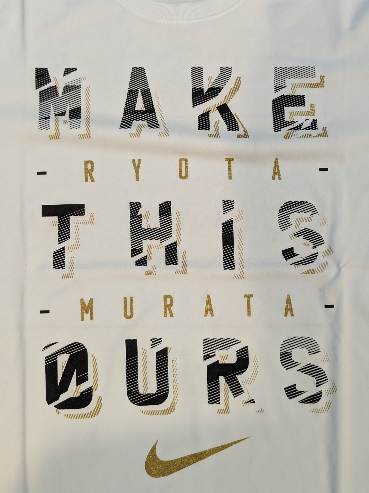 村田諒太「MAKE THIS OURS」ドライTシャツ(ホワイト)