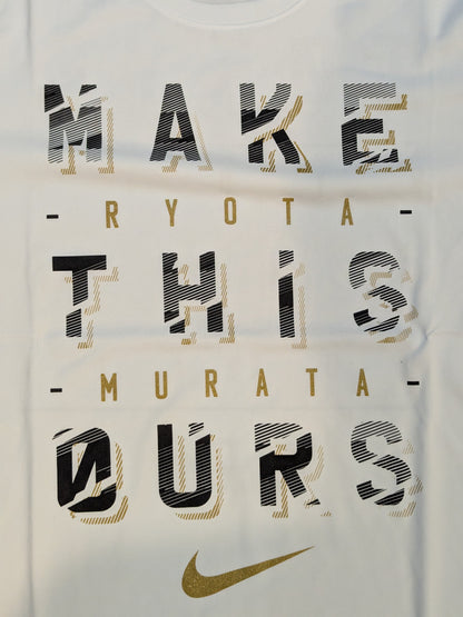 村田諒太「MAKE THIS OURS」ドライTシャツ(ホワイト)