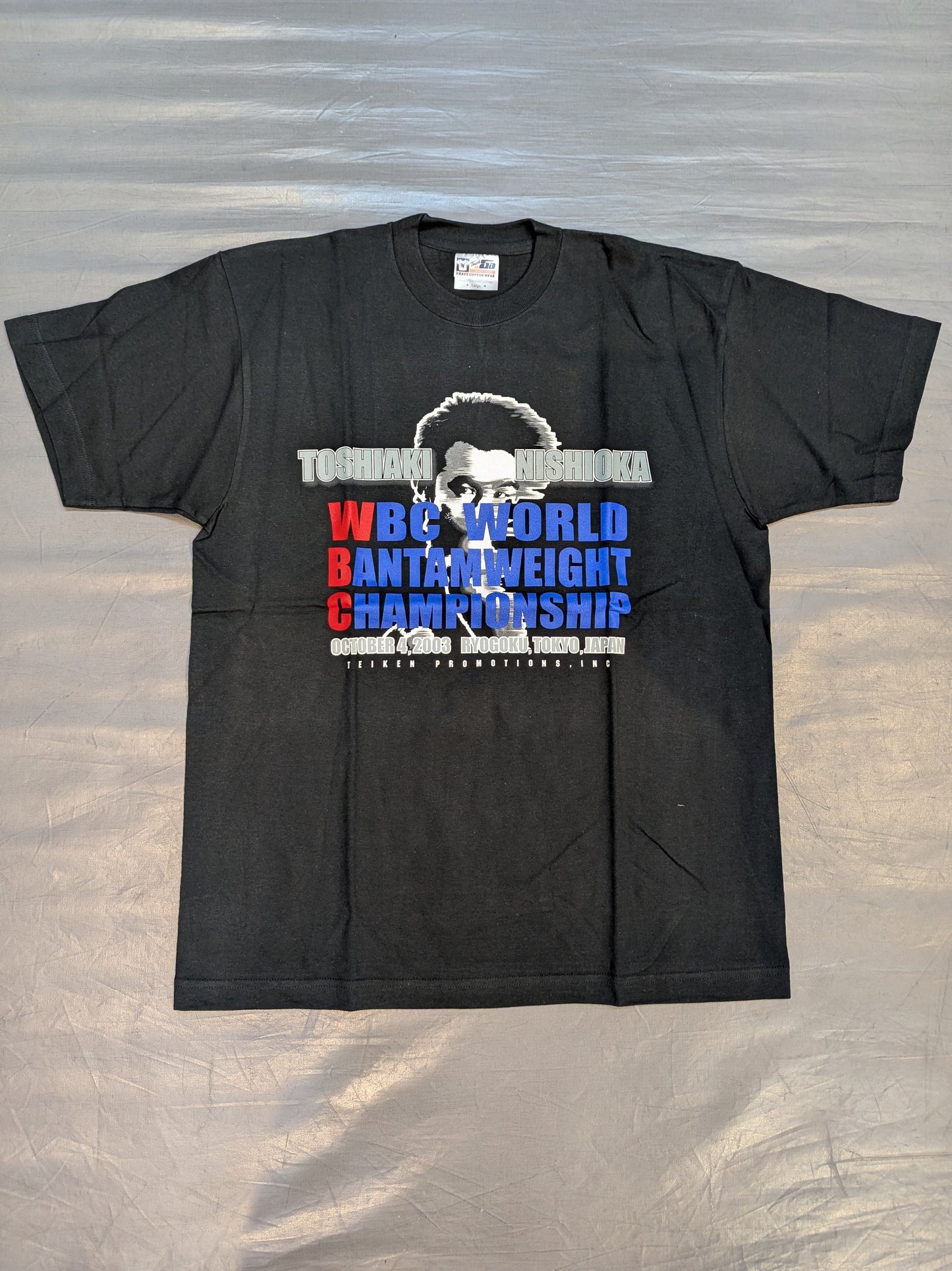 October 4, 2003 Toshiaki Nishioka vs Wieraporn Nakhon Luang Promotion T-shirt (Black)