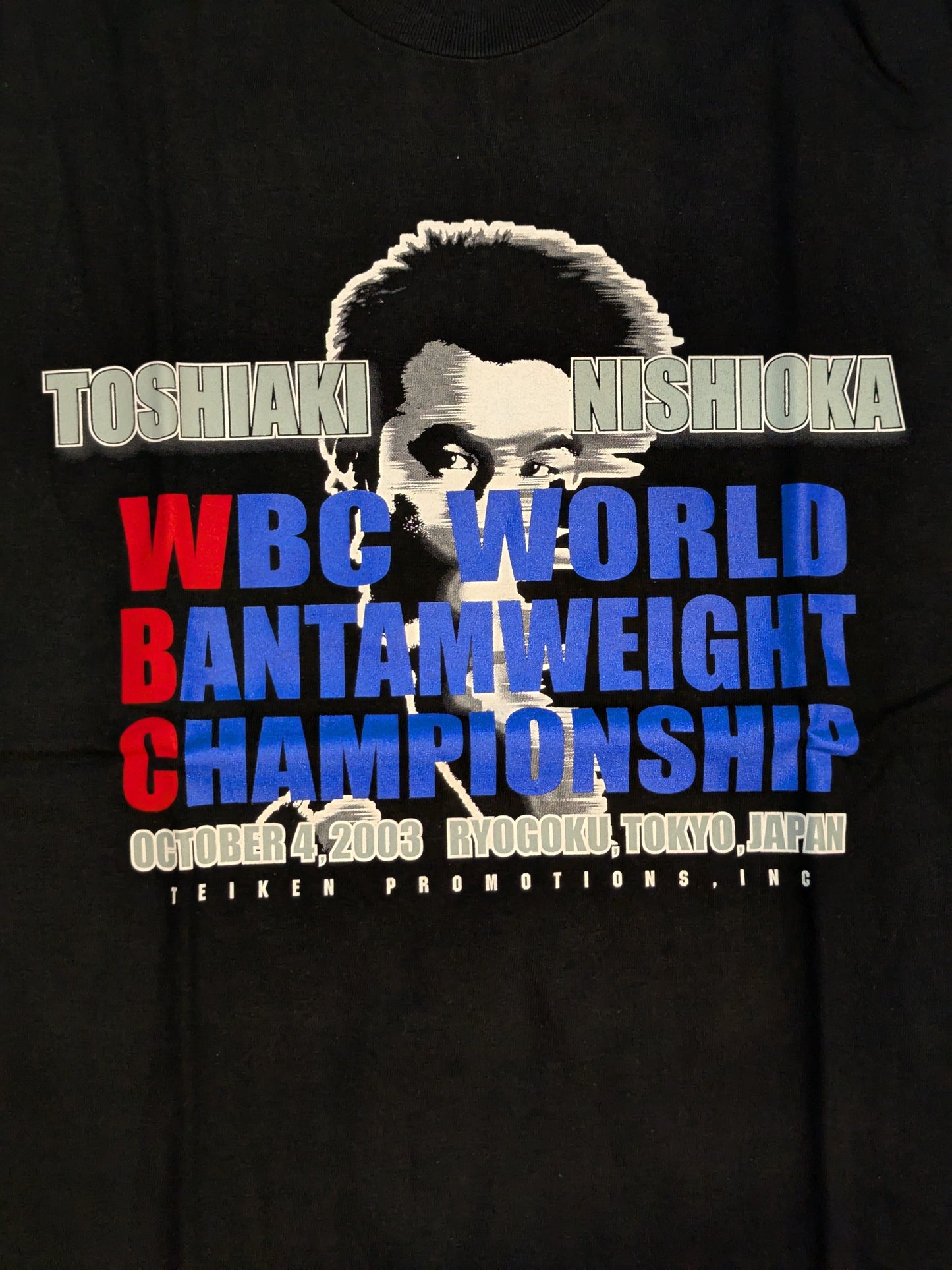 October 4, 2003 Toshiaki Nishioka vs Wieraporn Nakhon Luang Promotion T-shirt (Black)