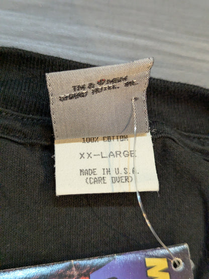 1998年8月19日 マイク・タイソン「HE'S BACK」ピクチャーTシャツ(ブラック)