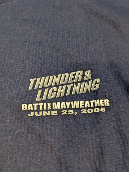 June 25, 2005 Floyd Mayweather vs. Arturo Gatti Picture T-Shirt (Navy)