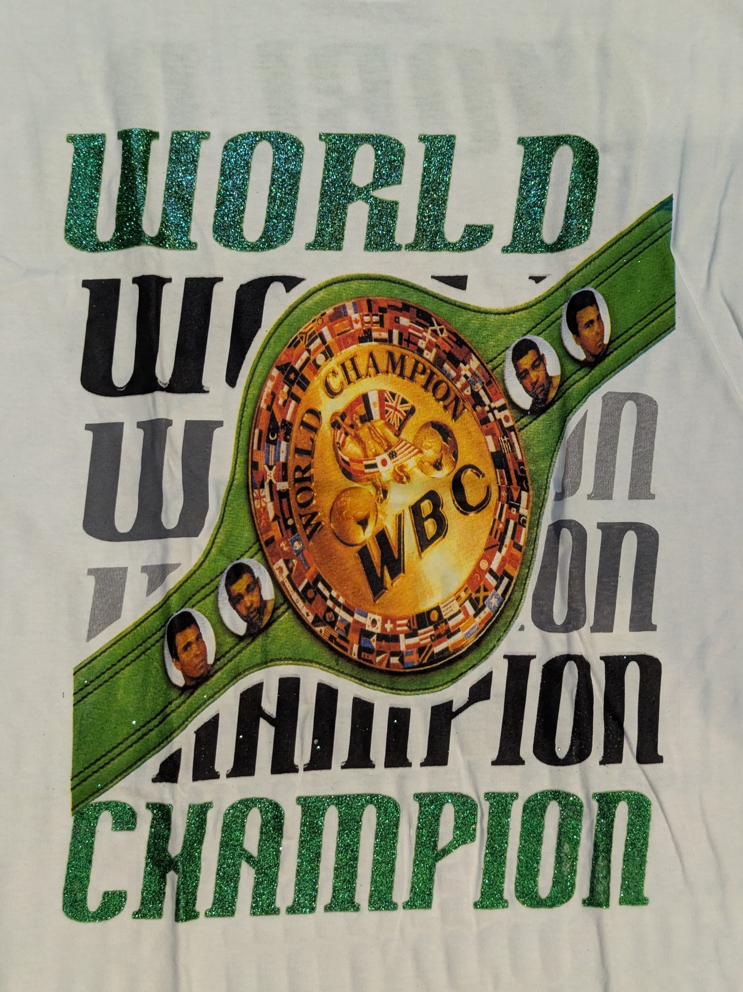 WBC「WORLD CHAMPION」ピクチャーTシャツ①(ホワイト)