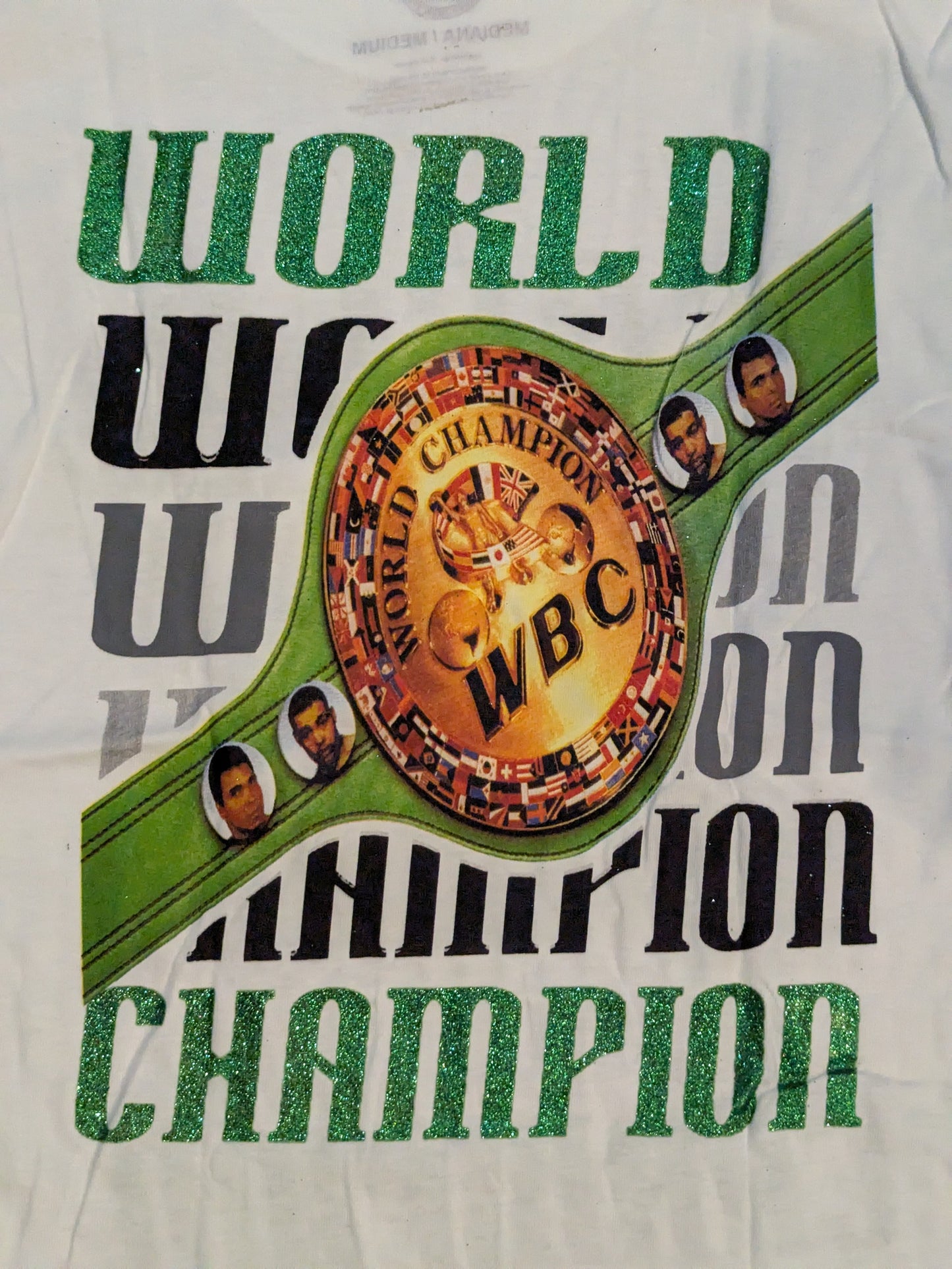 WBC「WORLD CHAMPION」ピクチャーTシャツ①(ホワイト)