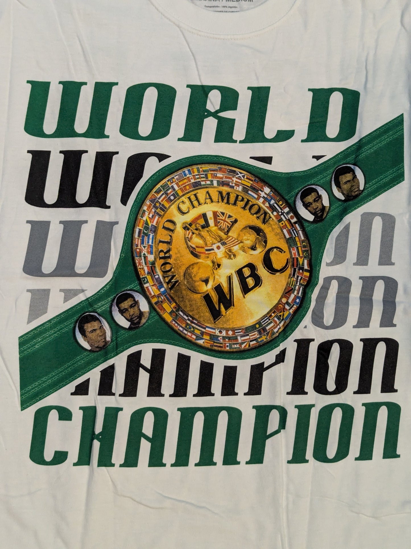 WBC「WORLD CHAMPION」ピクチャーTシャツ②(ホワイト)