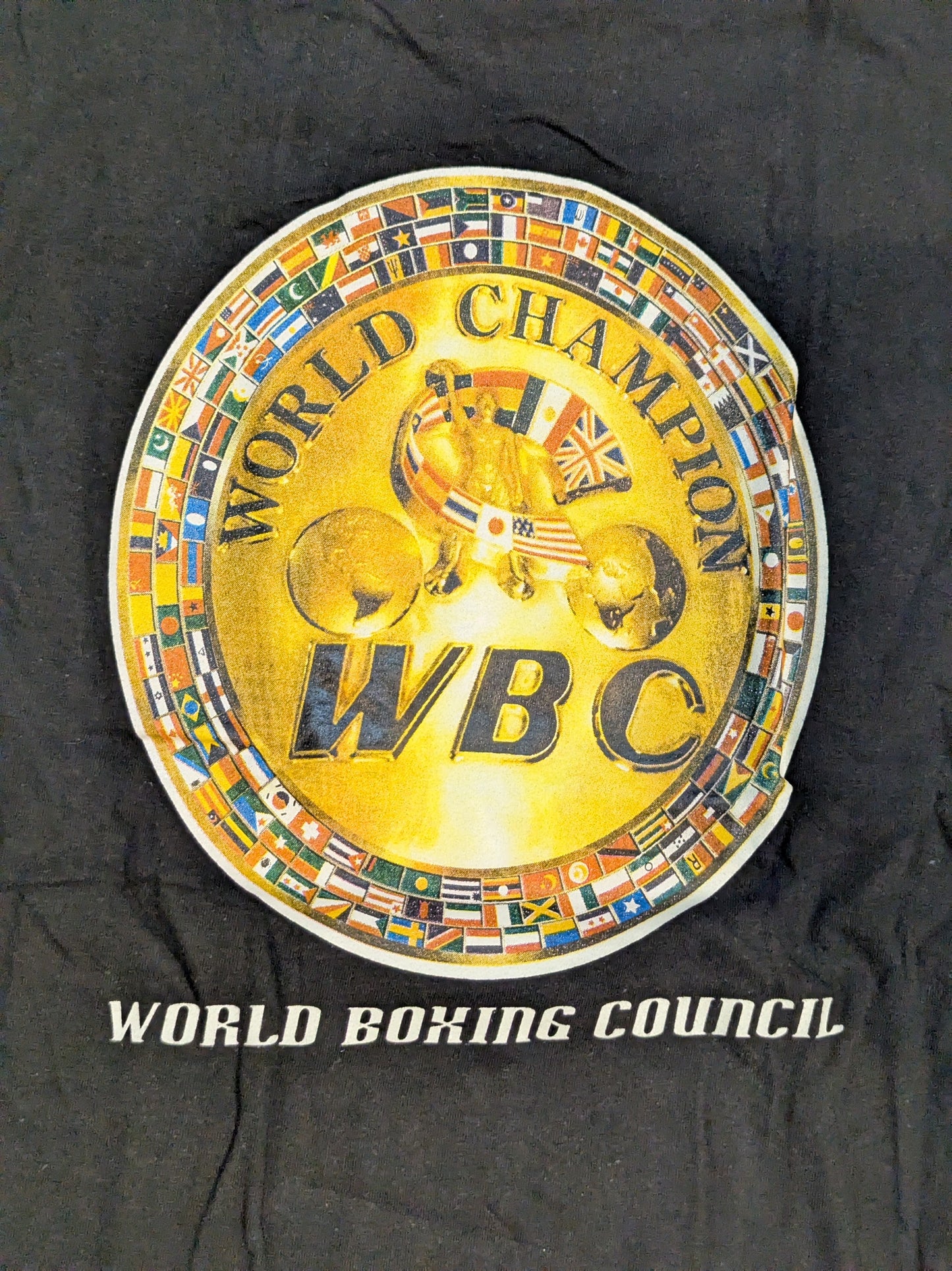 WBC「WORLD BOXING COUNCIL」ピクチャーTシャツ(ブラック)