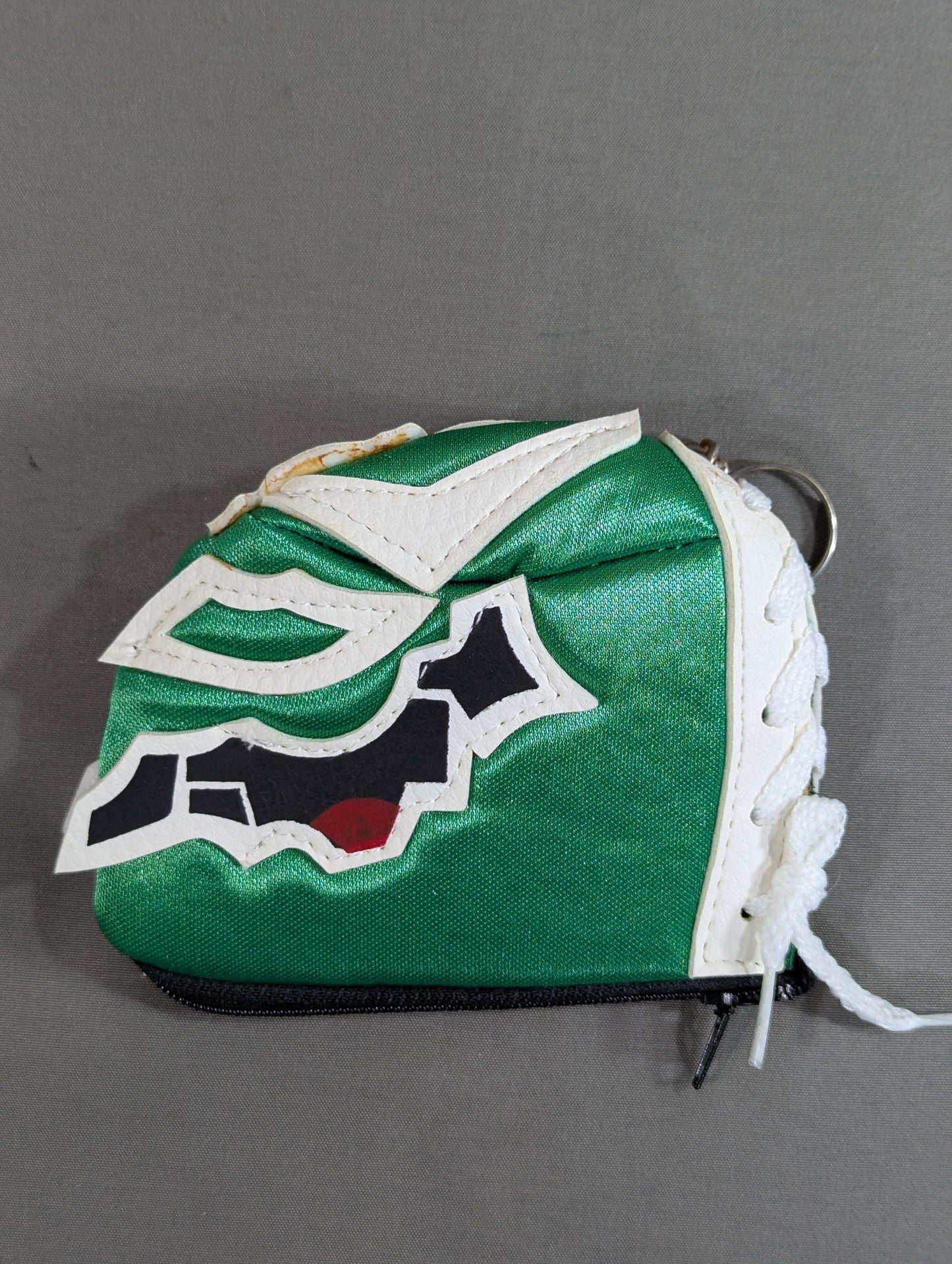BUSHI マスクコインケース・キーホルダー(黒×緑)