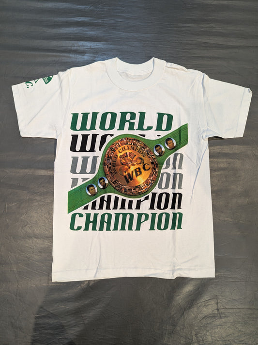 WBC "WORLD CHAMPION" Picture T-Shirt (3) (White)