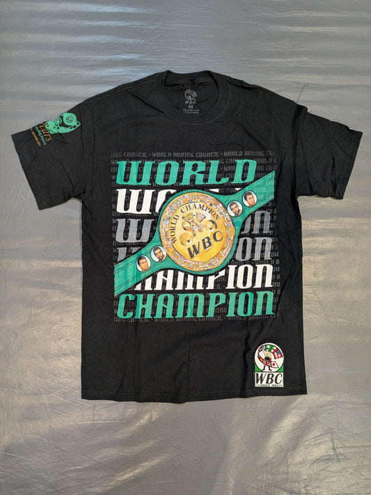 ★50周年記念★ WBC「WORLD CHAMPION」ピクチャーTシャツ①(ブラック)