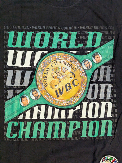 ★50周年記念★ WBC「WORLD CHAMPION」ピクチャーTシャツ①(ブラック)