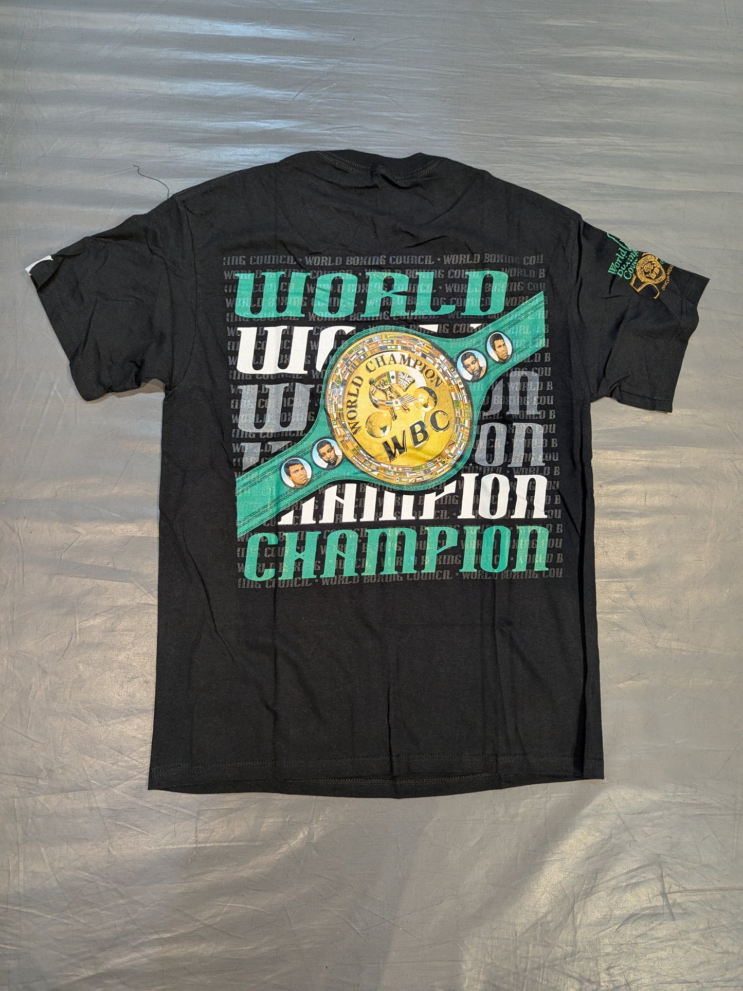 ★50周年記念★ WBC「WORLD CHAMPION」ピクチャーTシャツ①(ブラック)