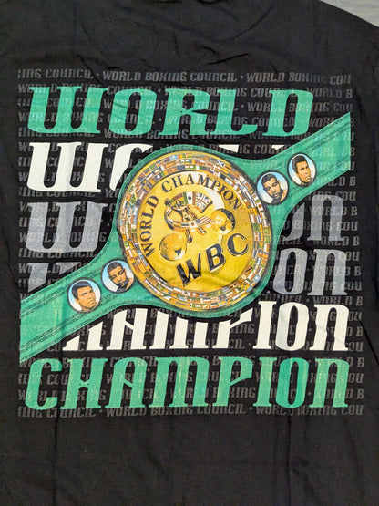 ★50周年記念★ WBC「WORLD CHAMPION」ピクチャーTシャツ①(ブラック)