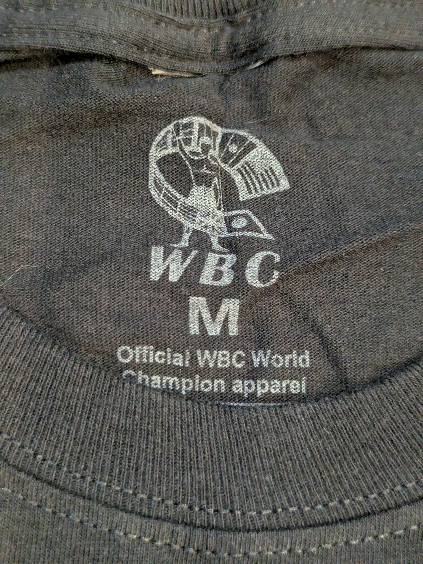 ★50周年記念★ WBC「WORLD CHAMPION」ピクチャーTシャツ①(ブラック)