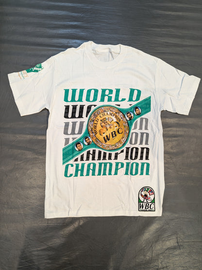 ★50周年記念★ WBC「WORLD CHAMPION」ピクチャーTシャツ②(ホワイト)