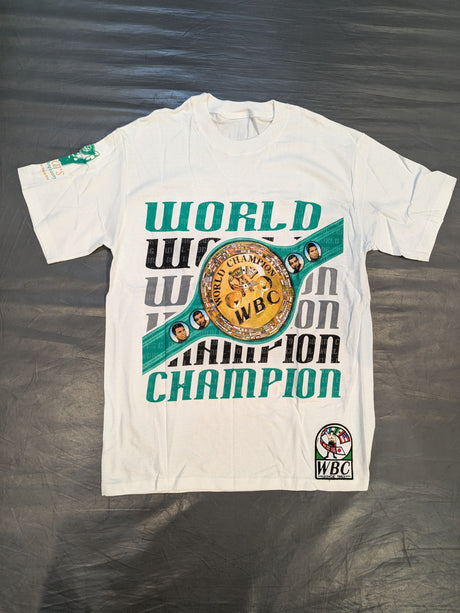 ★50周年記念★ WBC「WORLD CHAMPION」ピクチャーTシャツ②(ホワイト)