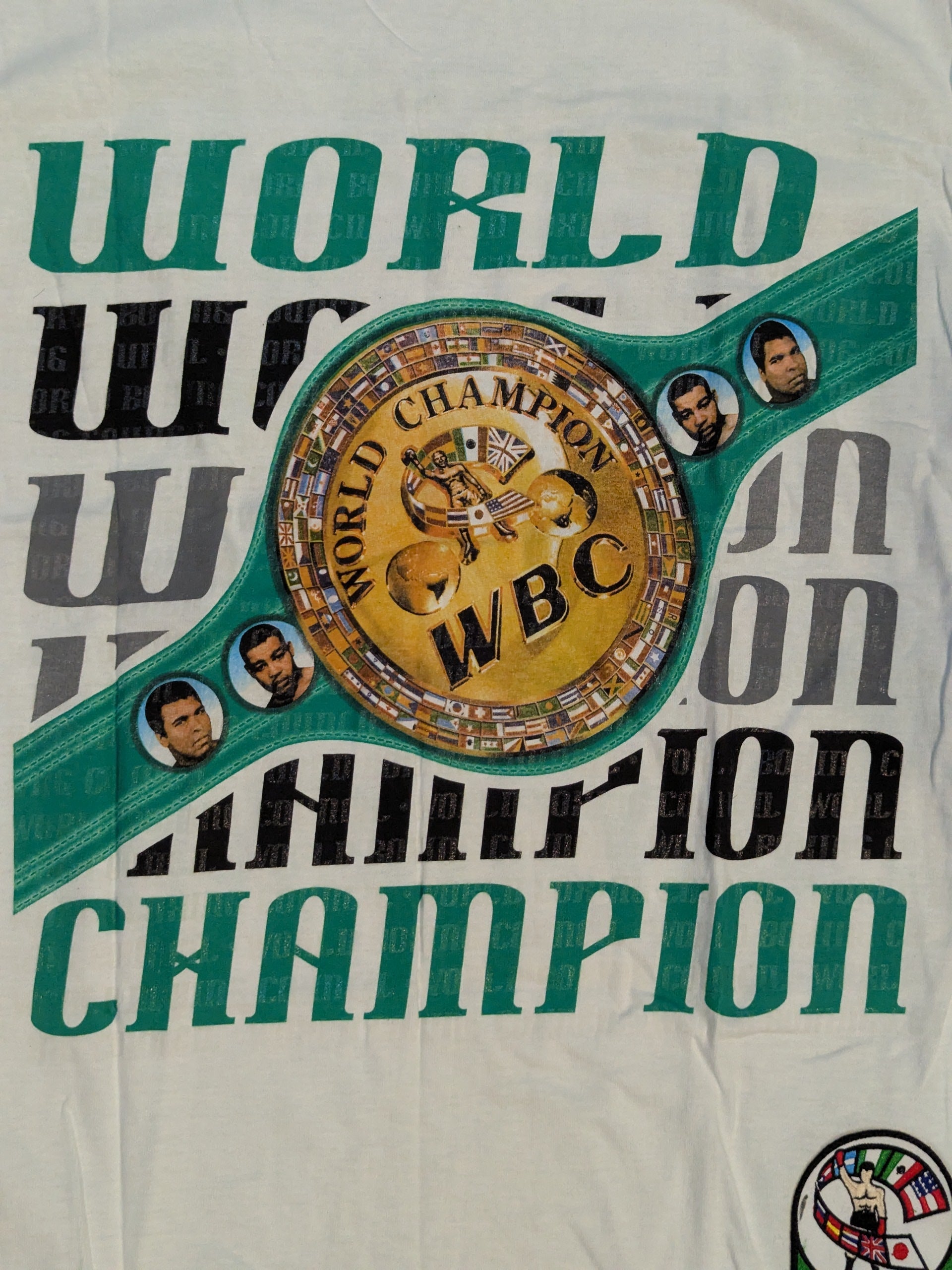 ☆50周年記念☆ WBC「WORLD CHAMPION」ピクチャーTシャツ②(ホワイト