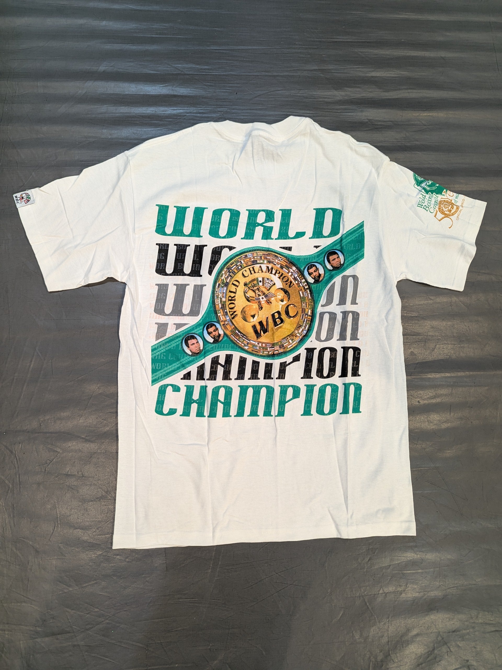☆50周年記念☆ WBC「WORLD CHAMPION」ピクチャーTシャツ②(ホワイト