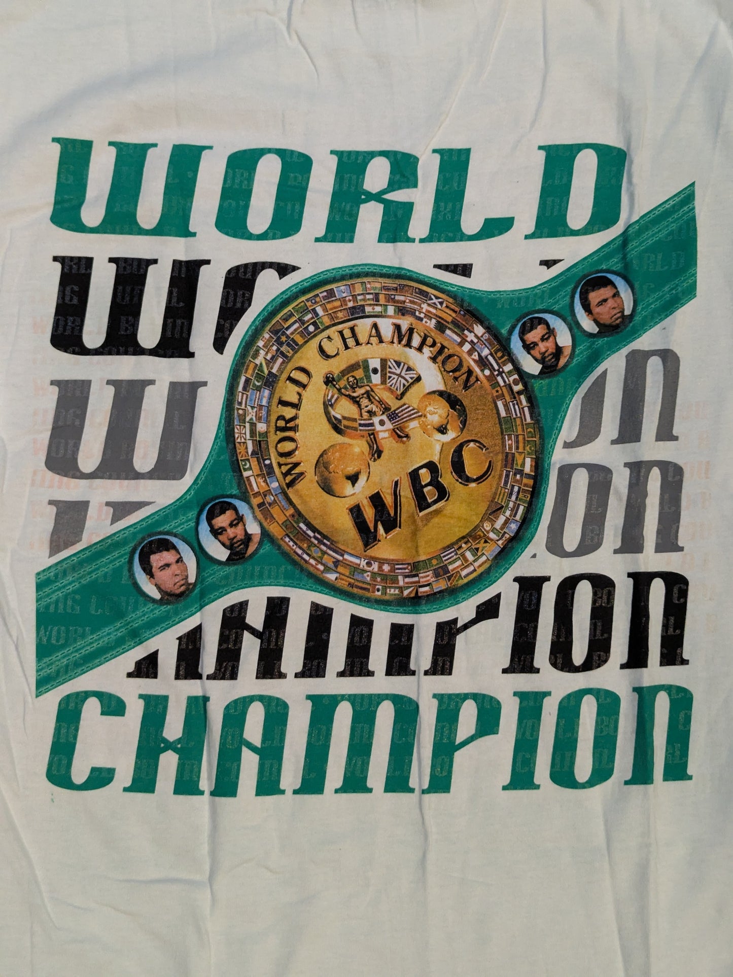 ★50周年記念★ WBC「WORLD CHAMPION」ピクチャーTシャツ②(ホワイト)