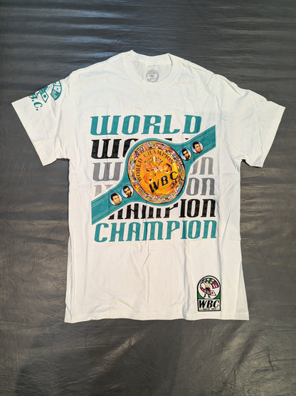 ★50周年記念★ WBC「WORLD CHAMPION」ピクチャーTシャツ③(ホワイト)