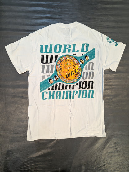 ★50周年記念★ WBC「WORLD CHAMPION」ピクチャーTシャツ③(ホワイト)