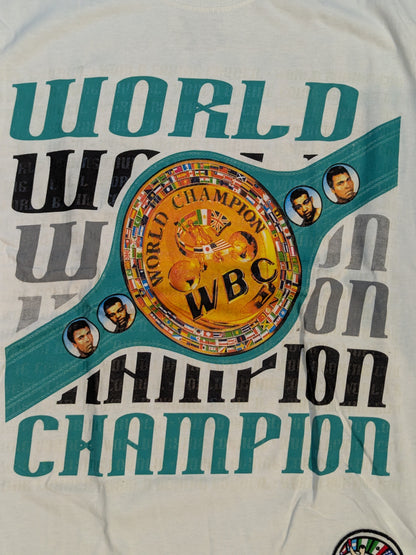 ★50周年記念★ WBC「WORLD CHAMPION」ピクチャーTシャツ④(ホワイト)