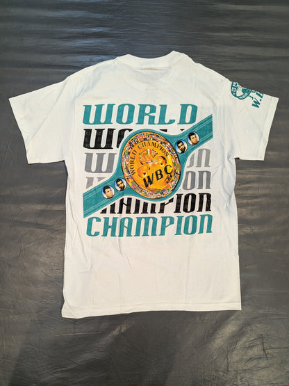 ★50周年記念★ WBC「WORLD CHAMPION」ピクチャーTシャツ④(ホワイト)