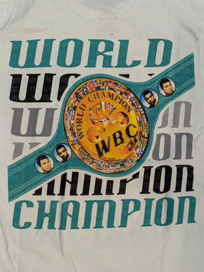★50周年記念★ WBC「WORLD CHAMPION」ピクチャーTシャツ④(ホワイト)