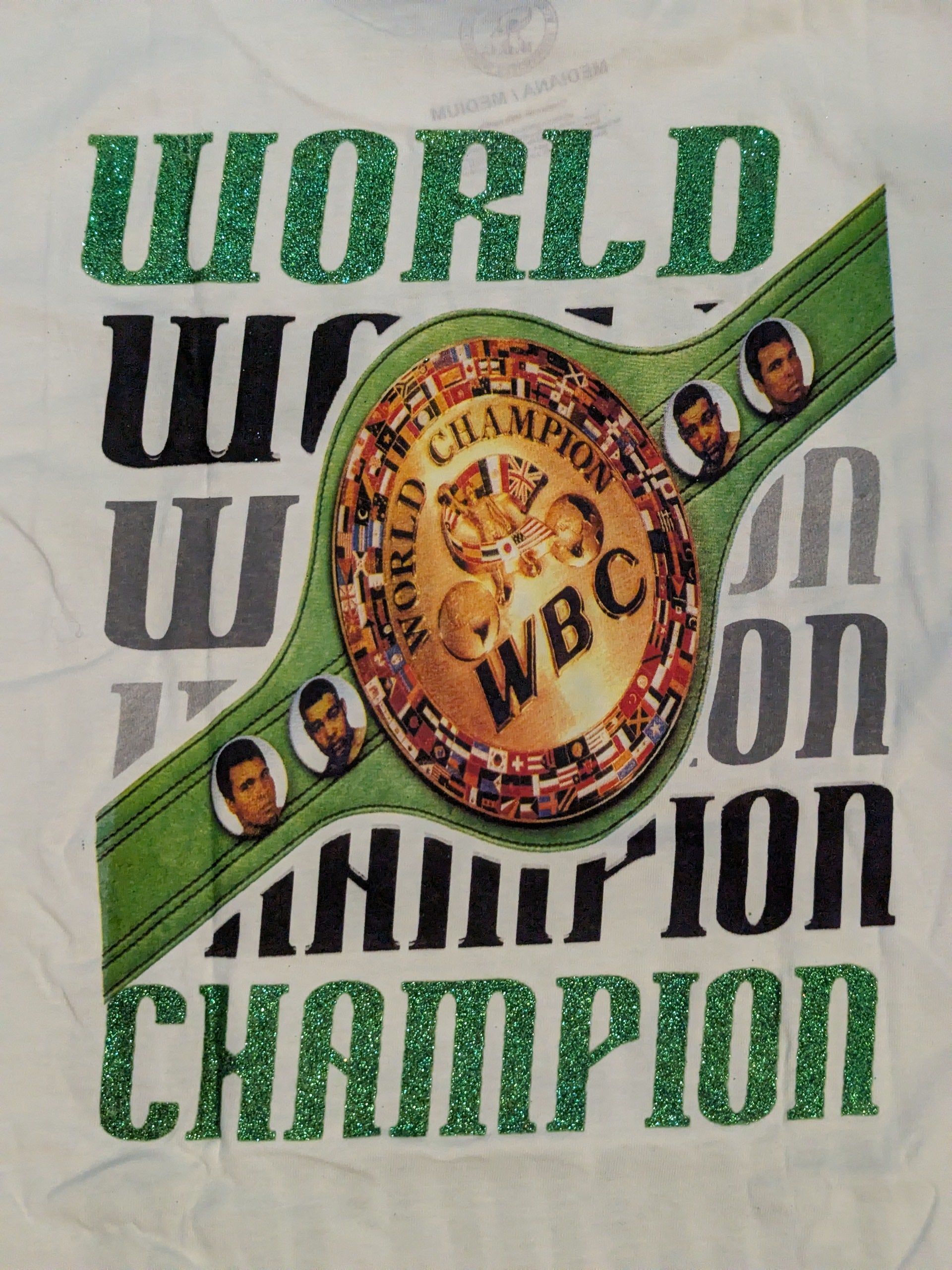 WBC「WORLD CHAMPION」ピクチャーTシャツ④(ホワイト) – 闘道館
