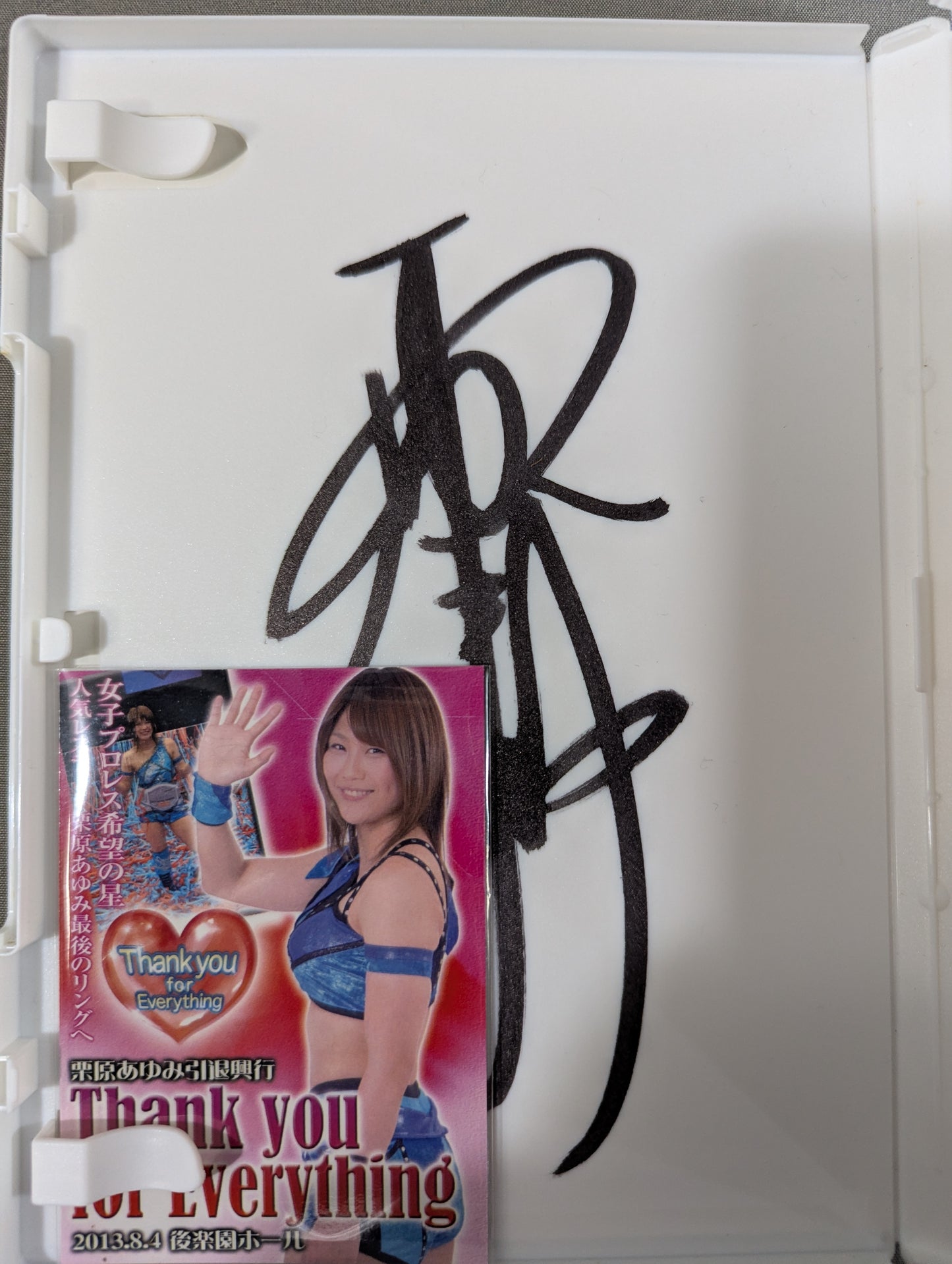 【hand signed autograph】  Ayumi Kurihara Retirement Event Thank you for Everything