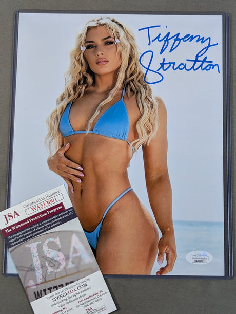 ★JSA★ ティファニー・ストラットン 直筆サイン入りポートレート(ビキニ)
