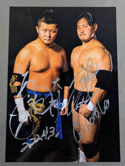 ★大神★ 橋本大地&神谷英樹 直筆Wサイン入りポートレート