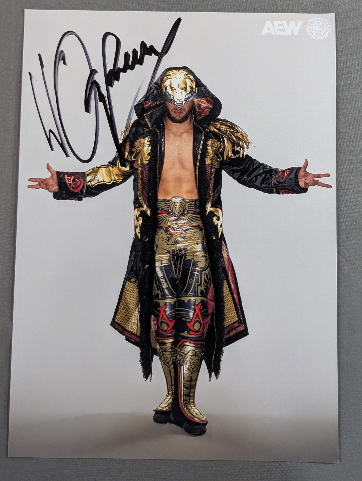 ★AEW×New Japan Pro Wrestling  ★ Will Ospreay  hand signed autograph Pro-Photo 
