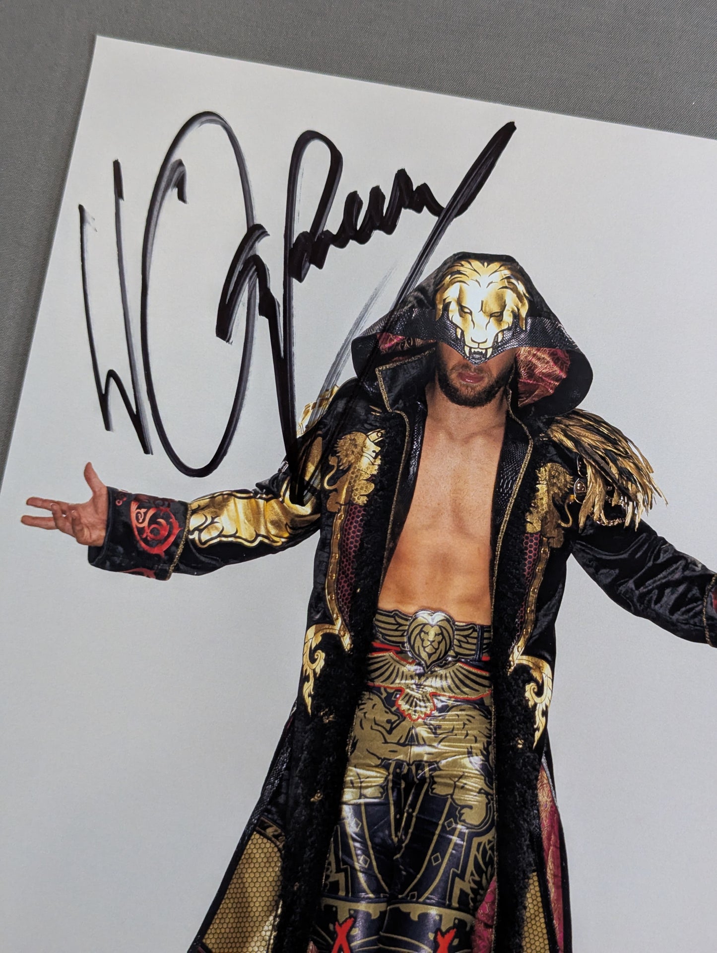 ★AEW×New Japan Pro Wrestling  ★ Will Ospreay  hand signed autograph Pro-Photo 