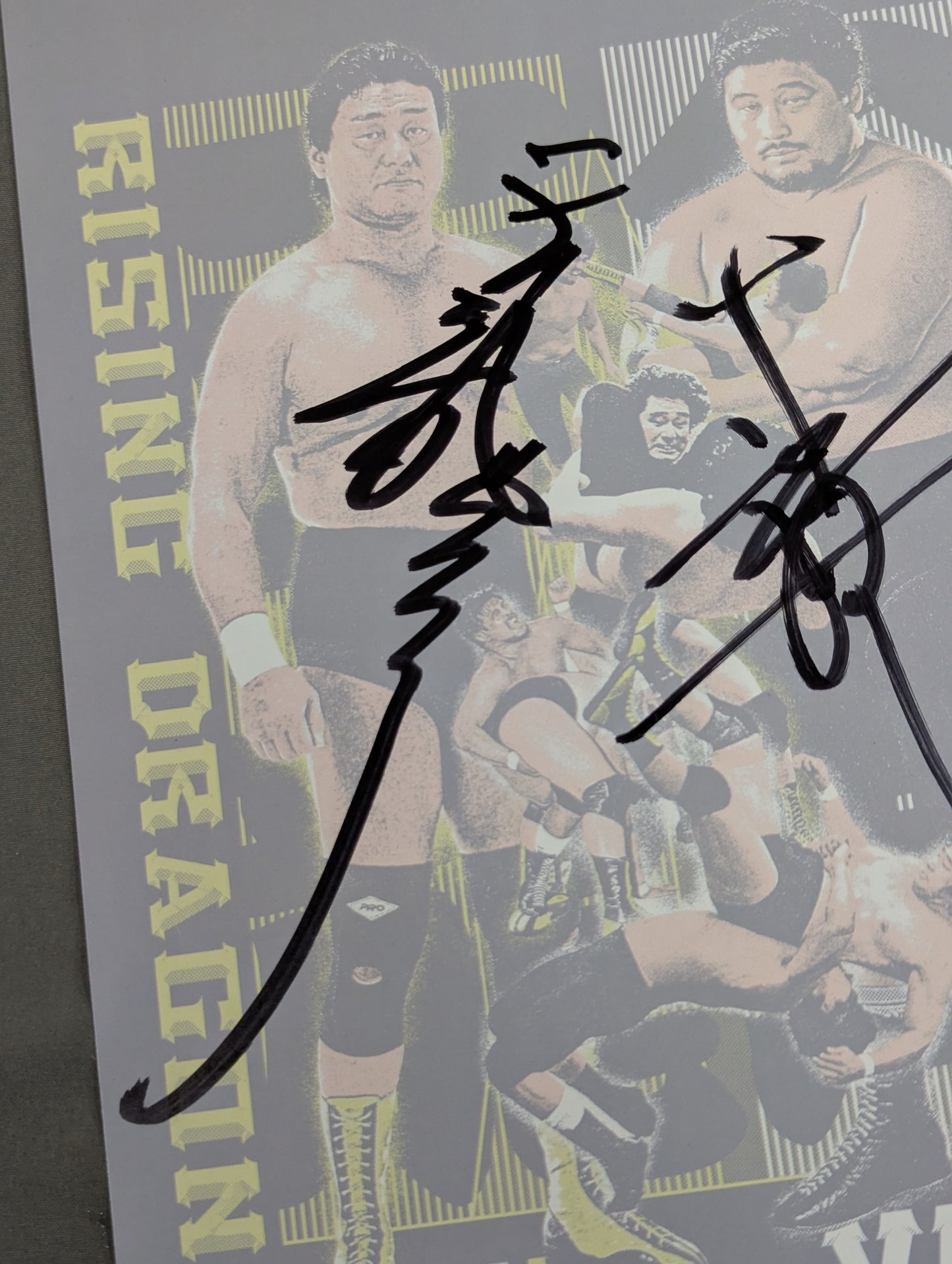 Tenryu Genichiro & Yoshiaki Yatsu  2 hand signed autographs Pro-Photo 