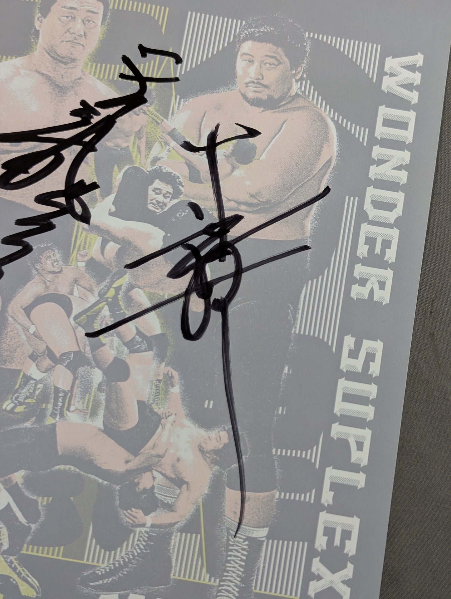 Tenryu Genichiro & Yoshiaki Yatsu  2 hand signed autographs Pro-Photo 