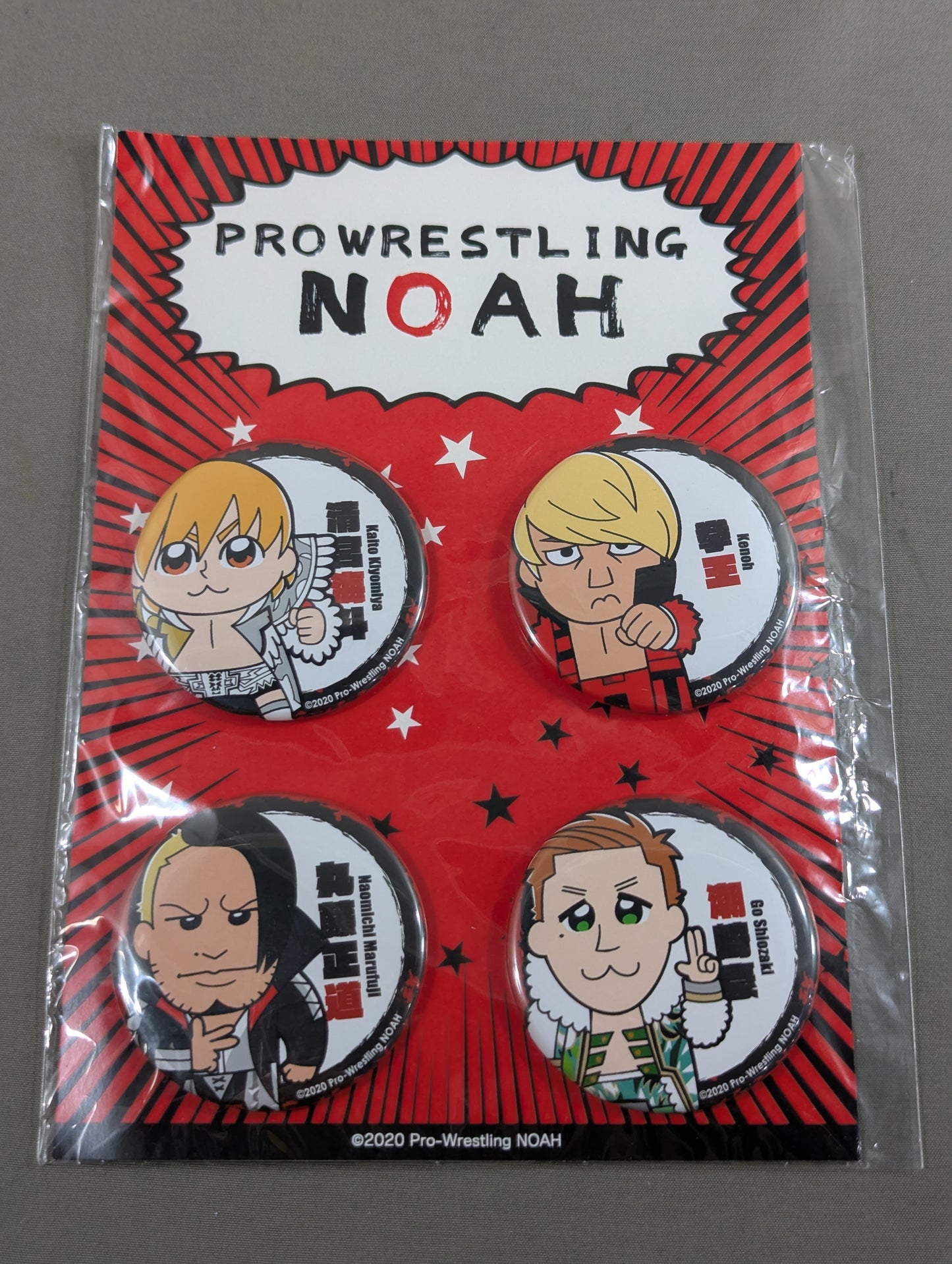 NOAH 大川ぶくぶ コラボ 缶バッジセット①