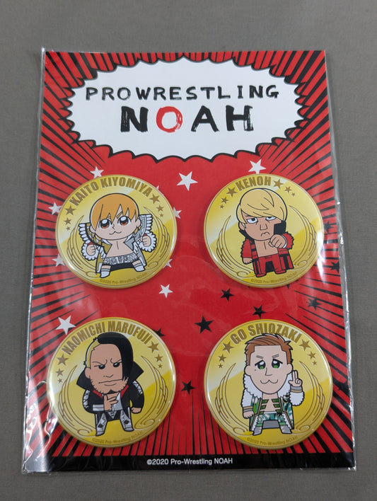 NOAH Okawa Bukubu Collaboration PinBack button Set (2)